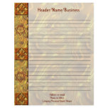 Red Star Septagram Lined Customized Letterhead