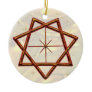 Red Star Septagram Christmas Ornaments