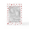 Red Starry Christmas cards