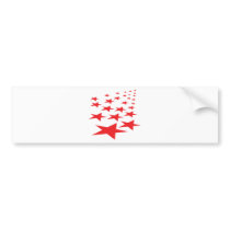 red stars carpet bumper stickers