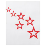 red stars icon flyer