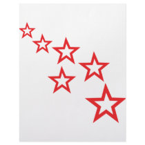 red stars icon letterhead