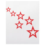 red stars icon custom letterhead
