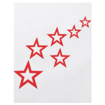 red stars rain icon flyers