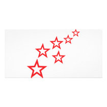 red stars rain icon photo cards