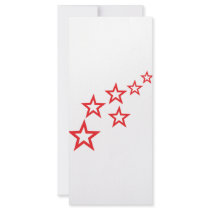 red stars rain icon rack cards