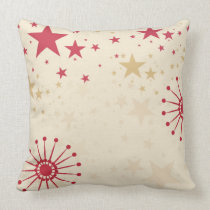 Red Stars & Satellites Modern Style Cushion / Pill pillows