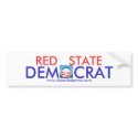 Red State Democrat bumper stickers