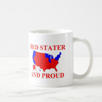 Red Stater and Proud mugs by bartstshirts Red Stater and Proud mugs