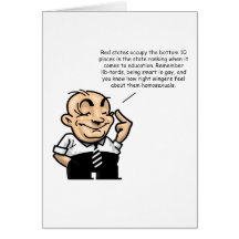 Red States Education Ranking Greeting Cards
