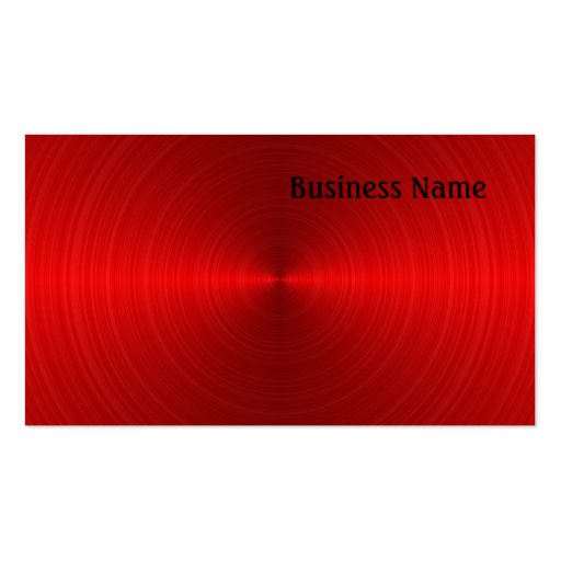 Red Steel Business Cards