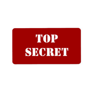 Top Secret Shipping, Address, &amp; Return Address Labels | Zazzle