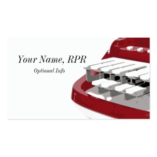 Red Steno Machine Court Reporter Business Cards