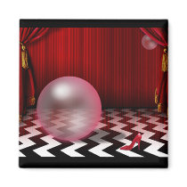 Red Stiletto Magnet by CherylDanielsart Red Stiletto Magnet