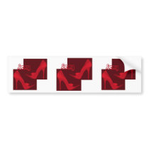 Red Stiletto's Sticker bumper stickers