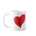 Red Stitched Heart Coffee Mug