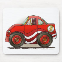 Red Stock Car Mouse Pad mousepads by art1st Red Stock Car Mouse Pad mousepads