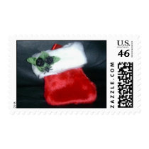 Red Stocking postage by darksisters Red Stocking postage