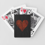 Red Stone Black Slate Pattern playing cards