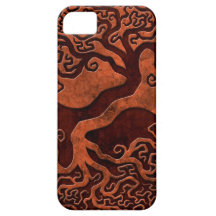 Red Stone Yin Yang Tree iPhone 5 Cover