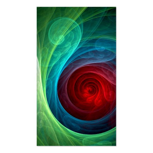 Red Storm Abstract Art Business Card (front side)