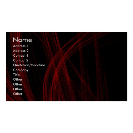 Red Strain Business Card