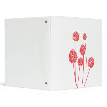 RED STRANGE FLOWERS Binder by 1201am RED STRANGE FLOWERS Binder
