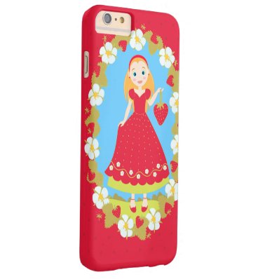 Red Strawberry Barely There iPhone 6 Plus Case