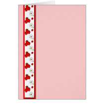 Red Strawberry Blank Art Card cards