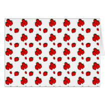 Red Strawberry Blank Art Card cards