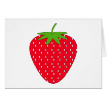 Red Strawberry. Card
