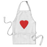 Red Strawberry Heart. Apron