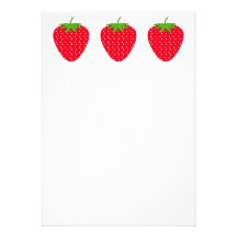 Red Strawberry. Invitation