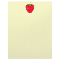 Red Strawberry. Customized Letterhead