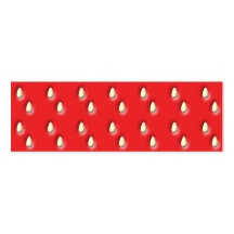 Red Strawberry Pattern. Business Card Template