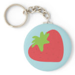 Red Strawberry pattern Keychains