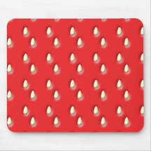 Red Strawberry Pattern. Mouse Pads