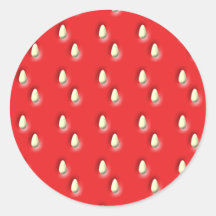 Red Strawberry Pattern. Stickers