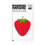 Red Strawberry. Postage Stamp