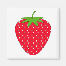 Red Strawberry. Refrigerator Magnet