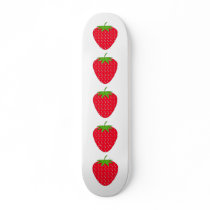 Red Strawberry. Skateboard Deck