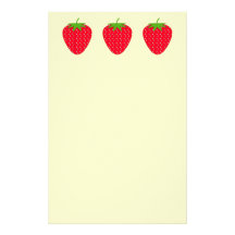 Red Strawberry. Stationery Design