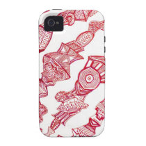 Red Striped Abstract iPhone Case casemate cases