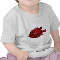 Red Striped Cowfish t-shirts
