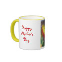 Red Striped Tulips Mother's Day Mug by dlgray Red Striped Tulips Mother's Day Mug