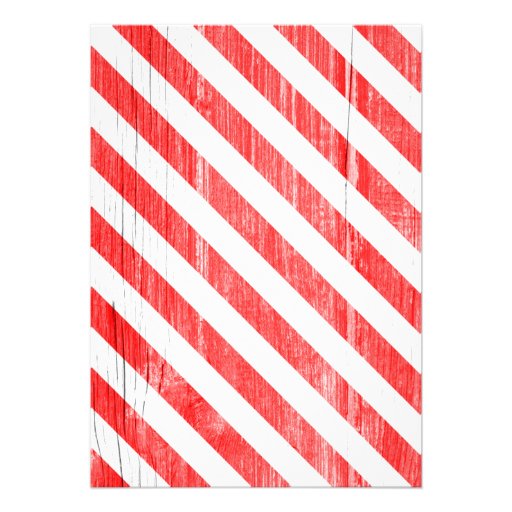 Red Stripes Bridal Shower Invitations
