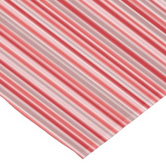 Red Stripes Festive Christmas Design Tablecloth