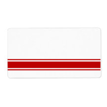 Red Stripes Label