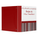 Red Stripes Recipe Book binders by cyclegirl Red Stripes Recipe Book binders