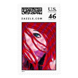 red stripes stamp